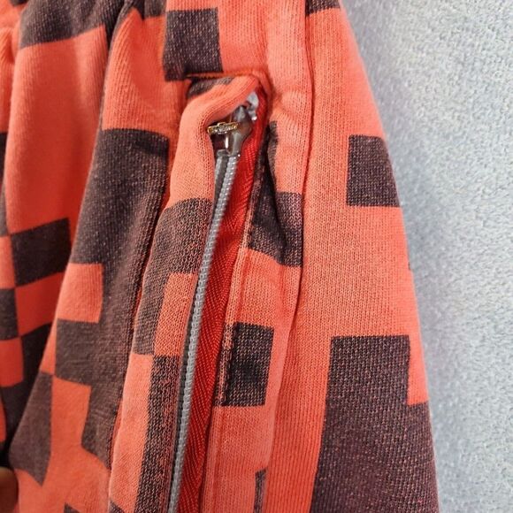 Trukfit Shorts Mens 3XL Orange Fleece Trippy Geometric Skateboard Lil Tommy - Picture 6 of 11